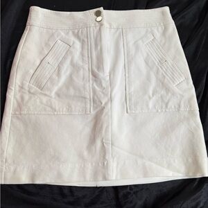 The loft white skirt size 2